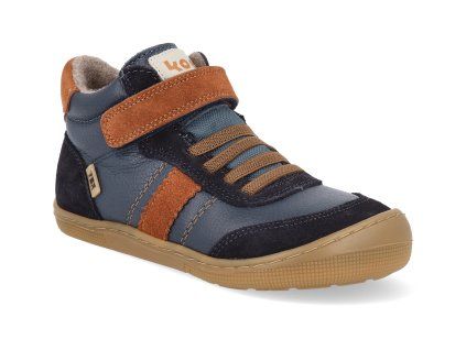 07T055.303 100 barefoot detske zimni boty koel daniel 3 0 tex wool felt navy 1