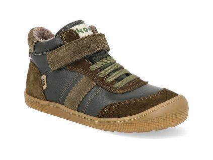 07T055.303 350 barefoot detske zimni boty koel daniel 3 0 tex wool felt khaki 1
