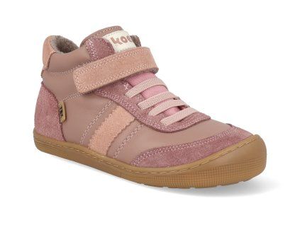 07T055.303 600 barefoot detske zimni boty koel daniel 3 0 tex wool felt old pink 1