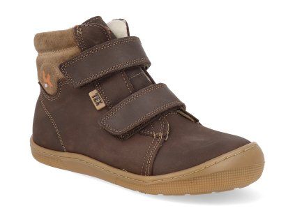07T061.232 500 barefoot detske zimni boty koel dean 3 0 wp wool brown 1