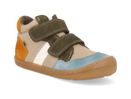 Barefoot dětské zimní boty Koel - Douro Tex Merino Taupe hnědé