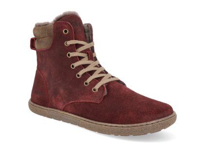 08L016.357 260 barefoot zimni boty koel florence cloud wool bordo 1