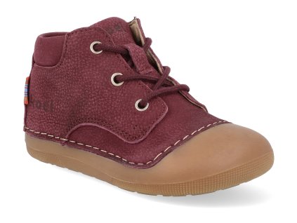 09M001.121 260 barefoot detske kotnikove boty koel avery leather bordo 1