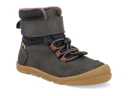 15T011.232 400 barefoot detske zimni boty koel kulla wool tex dark grey 1