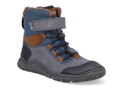 34T013.502 110 barefoot zimni outdoorove boty koel ravo wool tex blue 1