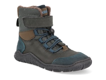 34T013.502 130 barefoot zimni outdoorove boty koel ravo wool tex turquoise 1