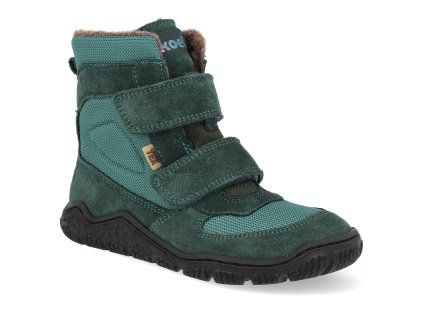 34T014.302 130 barefoot zimni outdoorove boty koel ryn wool tex turquoise 1