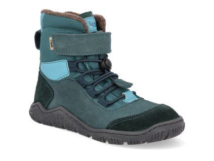 34T013.502 140 barefoot zimni outdoorove boty koel ravo wool tex petrol 1