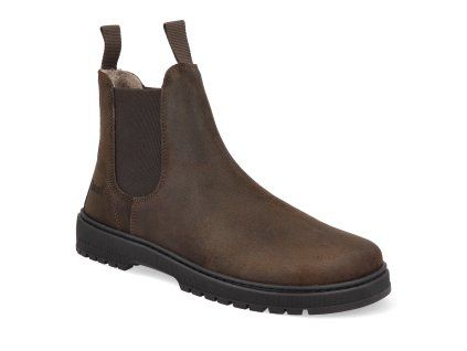 39L001.333 510 barefoot zimni boty koel gavien suede felt chocolate 1