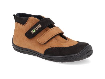 B5421271 barefoot detske kotnikove boty fare bare b5421271 visby hnede 1