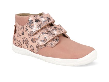B5521252 barefoot detske kotnikove boty fare bare b5521252 holeby ruzove 1