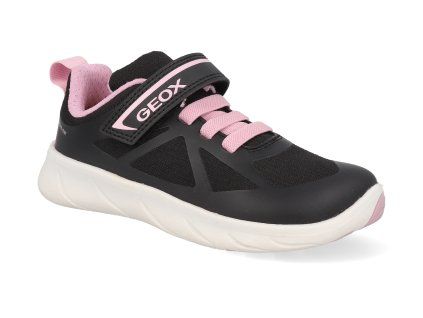 J668KA C0618 barefoot detske tenisky geox j foot run black pink 1