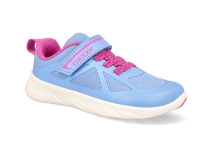 J66PCB C0800 barefoot detske tenisky geox j foot run lt blue fuchsia 1
