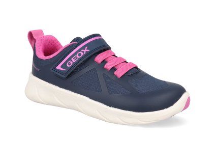 J668KA C4268 barefoot detske tenisky geox j foot run wr navy fuchsia 1