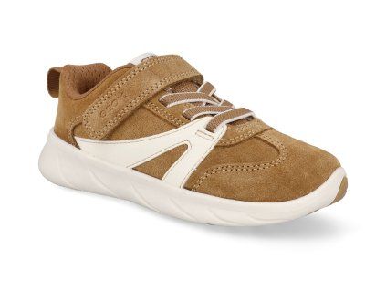 J66PDA C5G1Z barefoot detske tenisky geox j foot run caramel white 1