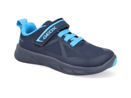 J668JA CF44D barefoot detske tenisky geox j foot run wr navy azure 1