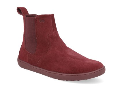 50040174 barefoot damske kotnikove boty be lenka entice 3 0 burgundy 1