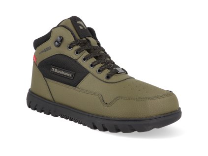 51030055 barefoot zimni kotnikove boty barebarics urbanedge dark olive 1