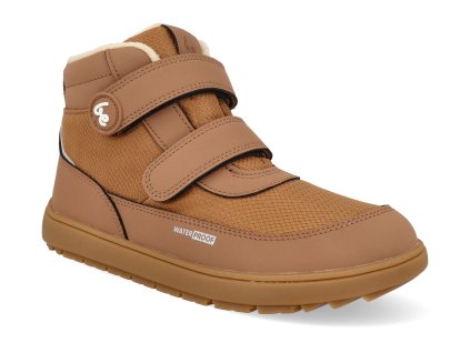 51490034 barefoot detske kotnikove boty be lenka zippu brown 1