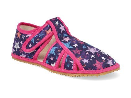 BFN 17020 W BR STARS barefoot detske prezuvky beda playful bfn stars otevrene 1