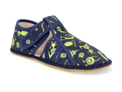 BFN 17020 W BR MON barefoot detske prezuvky beda playful bfn monsters otevrene 1