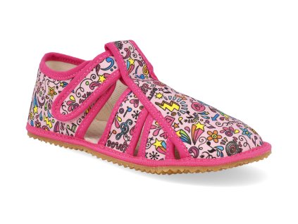 BFN 17020 W BR MUS barefoot detske prezuvky beda playful bfn music otevrene 1