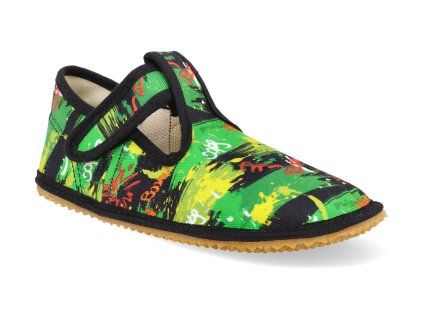 BFN 170020 W OP GRAFF barefoot detske prezuvky beda playful bfn graffiti s pevnym opatkem 1