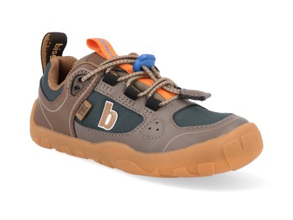 64220 5104 barefoot detske tenisky bisgaard troy tex dark brown 1