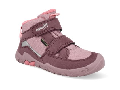 1 006042 5010 barefoot detske kotnikove boty superfit trace gtx rot rosa 1
