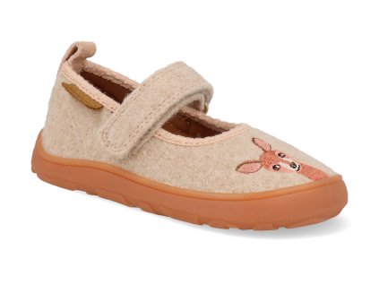14101 5123 barefoot detske prezuvky bisgaard ballet beige 1