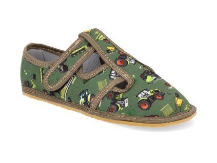 KTR BARE 25 barefoot detske prezuvky ktr bagr zeleny 1
