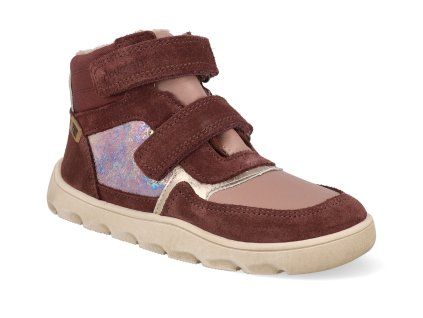 43215 439 barefoot detske zimni boty develab m melbu burgundy 1