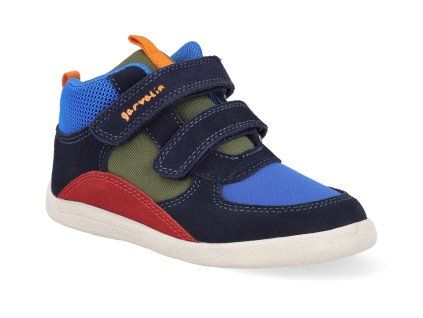 261327 A286 barefoot detske boty garvalin azul marino y rojo serraje 1