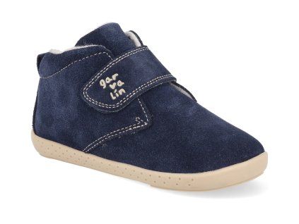 261306 A089FB barefoot detske kotnikove boty garvalin azul marino serraje forro borreguillo 1