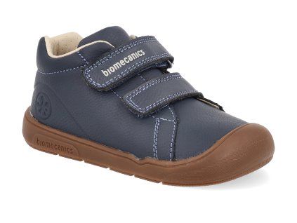 261140 A089 barefoot detske kotnikove boty biomecanics azul marino nobuck 1