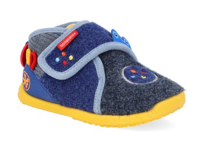 261185 A008 barefoot detske kotnikove boty biomecanics azul mat 1