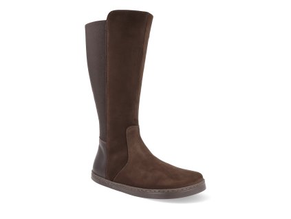 2.904 barefoot damske kozacky peerko regina 2 0 brun 1
