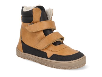 BFN170070 W MK NL CAM barefoot detske zimni boty beda playful camel 1