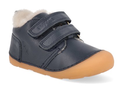 24113 5001 barefoot detske zimni boty bisgaard carter lamb navy 1