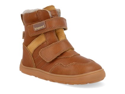 64125 5102 barefoot detske zimni boty bisgaard thorsten tex cognac 1