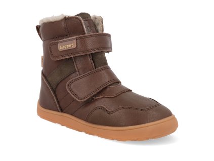 64125 5104 barefoot detske zimni boty bisgaard thorsten tex dark brown 1