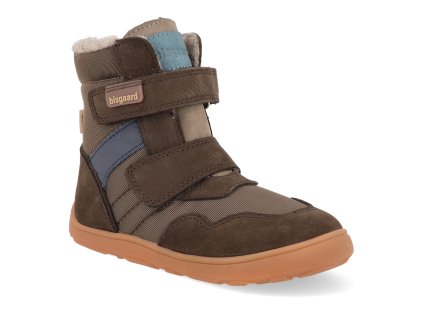 64129 5104 barefoot detske zimni boty bisgaard timo tex dark brown 1