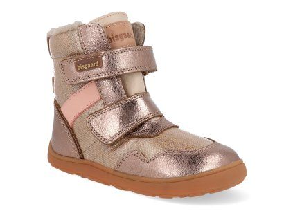 64129 5108 barefoot detske zimni boty bisgaard timo tex rose gold 1