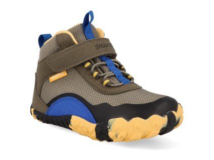 XZA0162AG barefoot detske tenisky saguaro waterproof army green 2 1