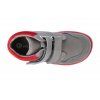 barefoot kotnikova obuv blifestyle raccoon bio fleece schiefgrau rot 1