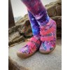 Barefoot dětské tenisky Koel - Danny Fantasy Fuchsia flowers růžové