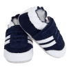 Chaussons cuir Baskets Marine Side