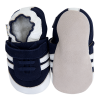 Chaussons cuir Baskets Marine Sole