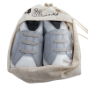 Chaussons cuir Baskets grises Front Packed