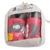 Chaussons cuir Souris Front Packed